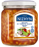 BEANS IN TOMATO SAUCE  “HOT”