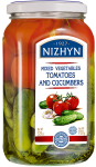 MARINATED MIXED VEGETABLES (tomatoes and cucumbers) NEZHIN STYLE № 1